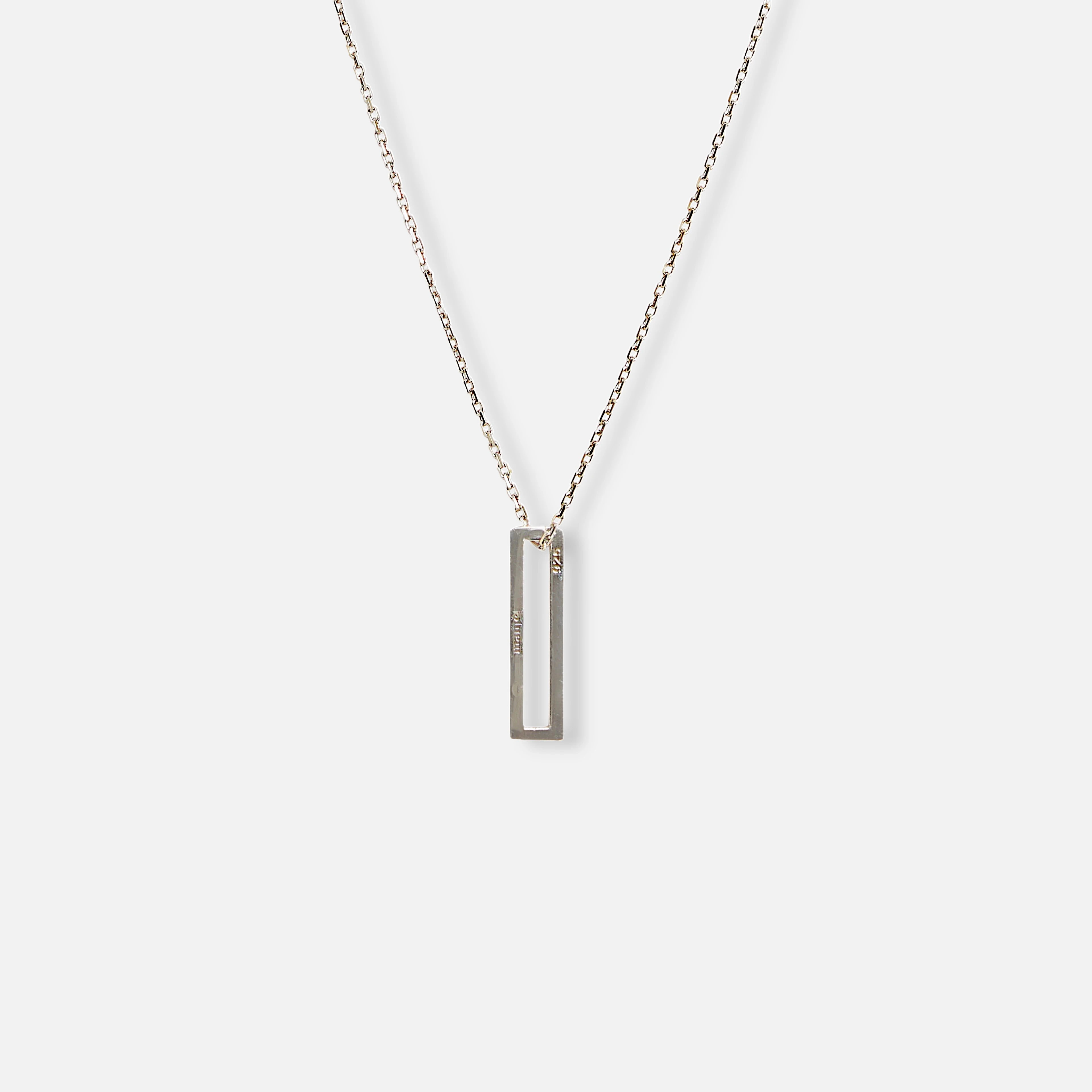 2-RIB necklace - sterling silver